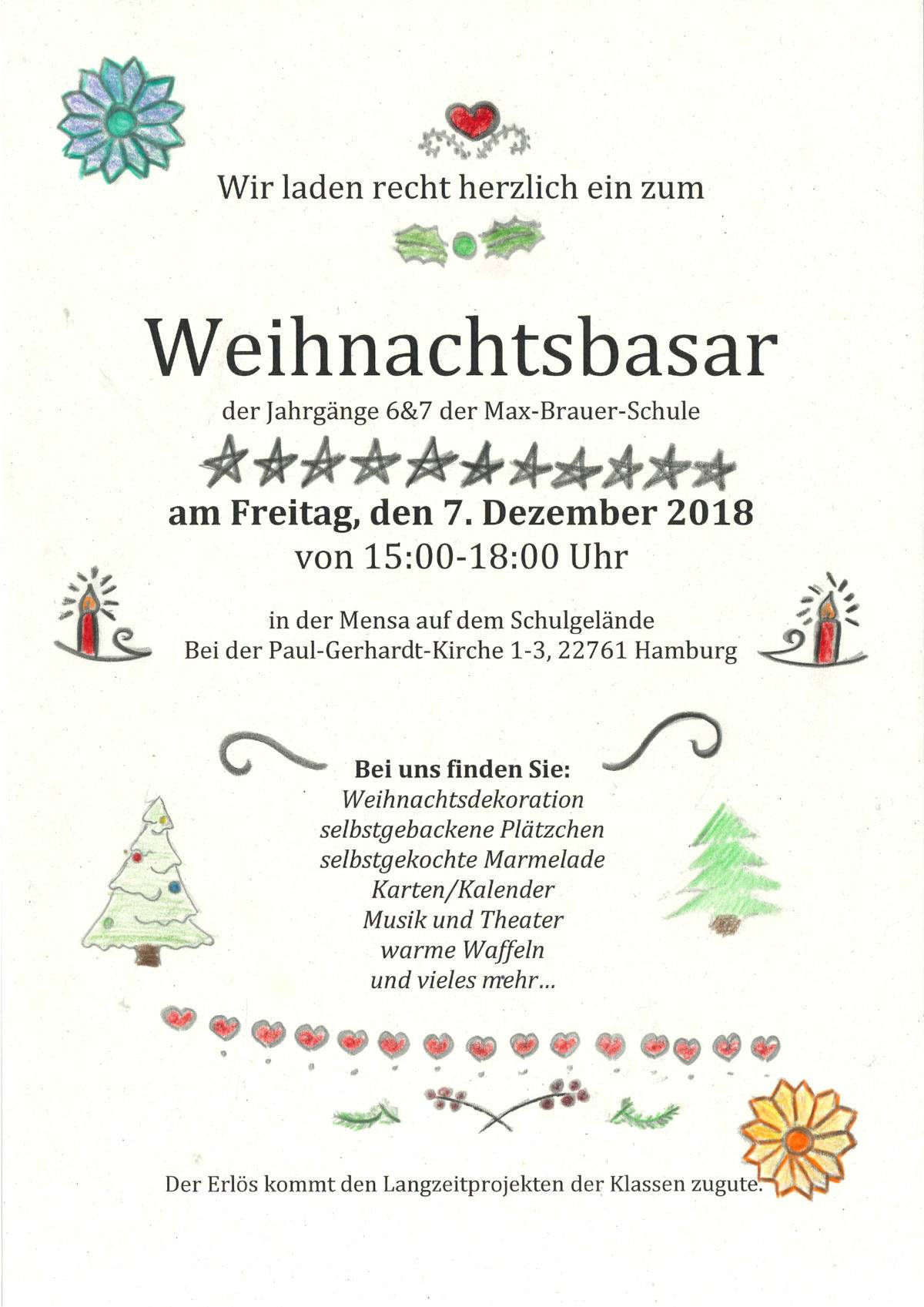 Weihnachtsbasar an der Max-Brauer-Schule